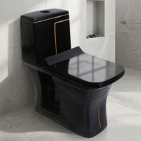 WC monobloc moderne en céramique à double chasse, cuvette à siphon, fixation au sol, sanitaires