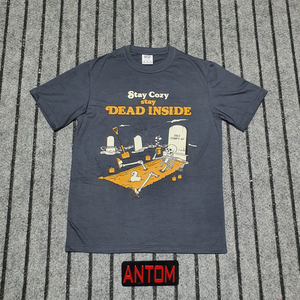 Camisetas de Manga Corta para Hombre, Cuello en V, Casuales, de Color Sólido, Transpirables, Suaves, de Corte Regular, de Poliéster/Algodón, con Estampado Serigrafiado - Product Image 1