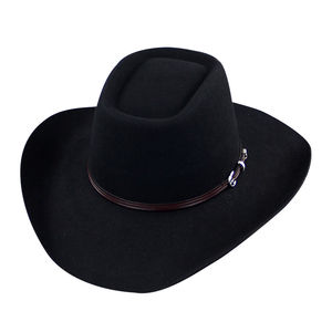 Sombrero de Vaquero de Cuero Premium Estilo Occidental |   Ropa de moda unisex para viajes al aire libre en las cuatro estaciones, en oferta. - Product Image 6