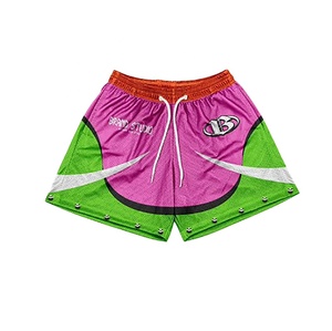 Personalizado de lujo Boxy Fit Drop Shoulder traje de verano de malla de poliéster ligero sólido Vintage estampado gráfico ecológico de talla grande - Product Image 5