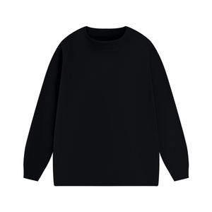 Sweat-shirt polaire à col rond pour homme de haute qualité, personnalisable avec logo, teinture unie, imperméable, écologique, 100% uni - Product Image 5