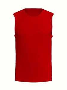Nueva Camiseta sin Mangas de Punto 100% Algodón Transpirable de Alta Moda para Hombre, Camiseta Casual sin Mangas para Hombre, Ropa de Gimnasio de Verano, Logotipo Personalizado - Product Image 3