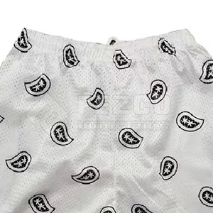 กางเกงขาสั้นตาข่ายโพลีเอสเตอร์ 100% ดีไซน์ทันสมัย เหมาะสำหรับออกกำลังกาย ฟิตเนส วิ่ง ใส่ลำลองทุกวัน กันลม เอวยางยืด - Product Image 5