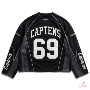 Camiseta deportiva de malla personalizada de manga larga, jersey de carreras con cuello redondo, estampada, de ajuste holgado, transpirable, unisex, para uso urbano. - Product Image 3