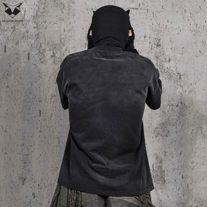 Minimalist Techwear T-Shirts Custom Brand Name Solid Color Multi-Pocket Tactical <b>Tee</b> Shirt Lightweight Streetwear Mens Apparel - Product Image 5