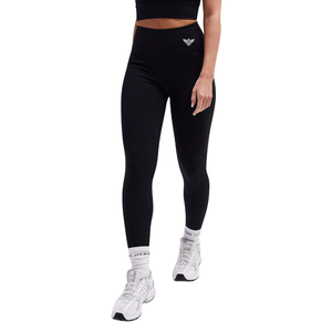 Leggings de sport noirs sans coutures pour femmes, confortables et extensibles, pour le yoga, la course et l'entraînement - Product Image 1