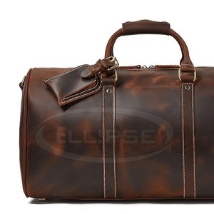 Sac de voyage en cuir professionnel de nouvelle conception, léger, pour le sport et les activités de plein air, en cuir véritable avec doublure en polyester, couleurs et logo personnalisés - Product Image 3