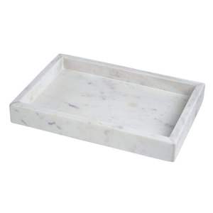 Plateau carré en marbre blanc élégant, plateau décoratif en marbre pour la salle à manger, plateau de décoration de luxe pour la maison, plat en marbre de qualité supérieure - Product Image 4