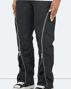 Pantalones Casuales de Hombre de Alta Calidad, Color Personalizado, con Cierre Lateral, Cintura Elástica, Peso Medio, 100% Algodón, Cómodos y Duraderos - Product Image 1