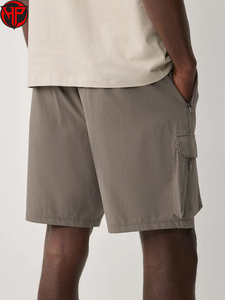 Pantalones Cortos Cargo para Hombre, de Secado Rápido, Transpirables, de Poliéster, Cintura Media, Cierre de Cremallera, con Bolsillos, Logotipo Frontal, Ropa Casual para Exteriores - Product Image 2