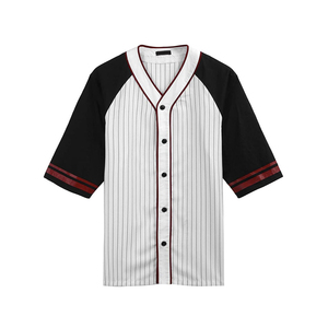 Custom Logo Sublimation Baseball Jersey 100% Polyester Blank Softball Jersey Full Button Up Baseball <b>T</b>-shirts - Product Image 3