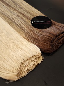 Extensiones de Cabello Humano Virgen Vietnamita 100% de Alta Calidad, Ligeras, Invisibles, con Doble Trama a Máquina y Cutícula Completa - Product Image 2