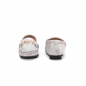 Mocassin fantaisie argent pour filles KD2298 pour robes de cocktail - Product Image 2