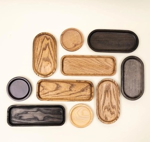 Bandeja de Servicio de Roble de Grado Comercial Hecha a Mano - Diseño Rústico Minimalista, Apta para Alimentos, Portátil y Multifuncional para Uso en Catering - Product Image 6