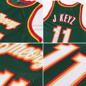 Camiseta de Baloncesto Verde Personalizada con Impresión Sublimada, Nombre del Equipo 00, Uniforme de Malla sin Mangas Unisex para Adultos, Todas las Temporadas, Precio Económico - Product Image 3