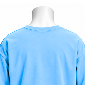 Camiseta Aqua Reversed LS de Manga Larga Oversize de Algodón con Acabado Lavado, Hombros Caídos, Estilo Casual Urbano, Ajuste Relajado, Top Diario - Product Image 4