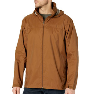 Veste de pluie d'hiver pour homme à capuche avec logo frontal, vente directe d'usine, marque privée, décontractée, respirante, écologique - Product Image 1