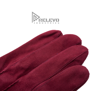 Guantes de Cuero de Gamuza Unisex de Primera Calidad, Cuero Genuino, Suaves, Cómodos, Transpirables, Logotipo Personalizado Delantero/Trasero, Cualquier Color Disponible - Product Image 4
