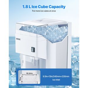 Macchina Elettrica Professionale per Ghiaccio Tritato 300W con Motore Premium, Capacità 1.91QT/1.8L, Tritaghiaccio in Acciaio Inox di Grande Formato - Product Image 4