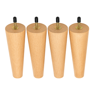 Pieds de canapé en bois massif de luxe, supports robustes en bois pour canapé, armoire, table et design de meubles d'intérieur - Product Image 2
