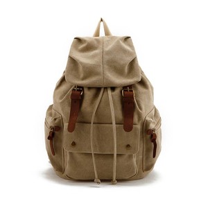 Sac à dos pour ordinateur portable en toile vintage personnalisé unisexe, patchs brodés, sangle détachable, doublure en PU, capacité de 20 à 37 L pour les voyages NC-BKP-107 - Product Image 3