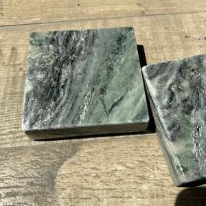 Posavasos de Cuarzo Turquesa Personalizado, Decoración Minimalista de Piedra para Mesa de Café - Product Image 3