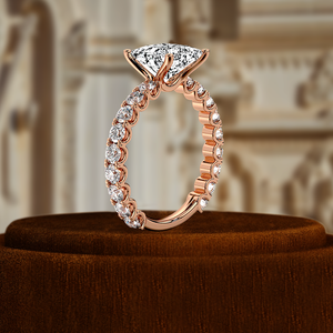 แหวนหมั้นเพชรแล็บโกรว์ 1.5 กะรัต ทรงปรินเซสคัท ตัวเรือนทองคำขาว 14K ประดับเพชรแบบหนามเตย ดีไซน์มินิมอล สำหรับผู้หญิง ได้รับการรับรองจาก IGI - Product Image 5