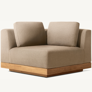 เฟอร์นิเจอร์โซฟาทำจากไม้สักพร้อมโฟมนุ่มและยืดหยุ่น มาพร้อมเบาะรองนั่งเพื่อความสวยงามภายในบ้าน - Product Image 3