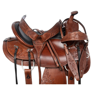 Silla de Montar para Caballo al por Mayor, Diseño Personalizado, Logotipo, Cuero, Silla de Montar Occidental, Color Personalizado, Se Acepta OEM, Hecho en Pakistán - Product Image 6