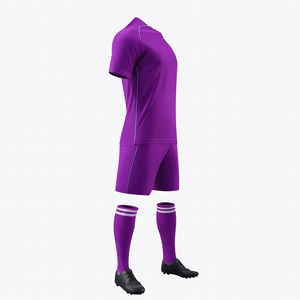Conjunto de Camiseta de Fútbol Sublimada Personalizada para Hombre, Amarilla, de Poliéster que Absorbe la Humedad, Manga Corta, Cuello Redondo, Ropa Deportiva para Toda Temporada - Product Image 2