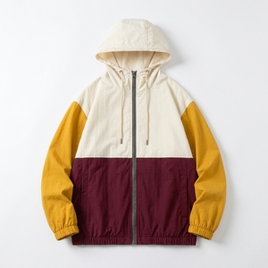 Veste coupe-vent unisexe légère et imperméable à séchage rapide avec capuche et fermeture éclair, style universitaire, vente en gros - Product Image 6