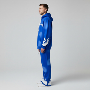 Men Hoodie Tracksuit <b>Set</b> Custom Logo Sweatshirt Jogger <b>Set</b> Casual Streetwear 2 Piece Tracksuit Cotton Fleece <b>Set</b> - Product Image 3