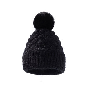 High Quality Knitted Winter Beanie Cap Custom Design Double-Sided Reversible Polyester/Cotton Travel Outdoor <b>Ski</b> - Product Image 1