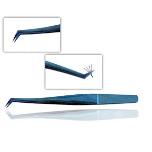 Pinzas de Acero Inoxidable para Extensión de Pestañas Serie Pro, Diferentes Diseños, Externas, Pioneer, Sterling Crystal Horizon - Product Image 3