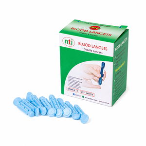 Aguja de Lanceta para Sangre de Acero Inoxidable de Grado Médico y PVC, 30G, Punta Ultra de 3 Biselados, Estéril y Desechable para Muestreo Indoloro - Product Image 1