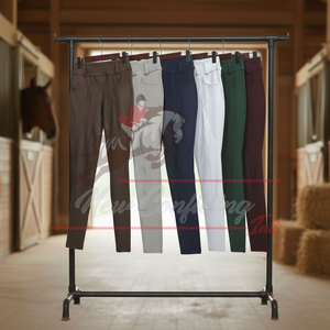Leggings d'équitation en gros pour femmes avec assise intégrale en silicone – Fabricant d'équipements équestres - Product Image 3