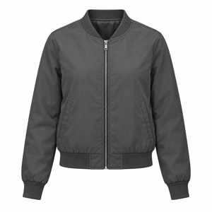 <b>Women</b> Fashionable Yellow Color <b>Zip</b> <b>up</b> Lightweight Bomber <b>Jacket</b> Warm Breathable Fabric <b>Women</b> Bomber <b>Jacket</b> OEM Service 2026 - Product Image 1