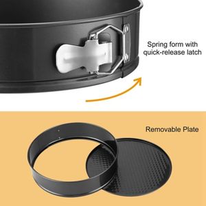 Lot de 3 moules à gâteaux antiadhésifs avec fond amovible pour la cuisson des plats et des casseroles - Product Image 5