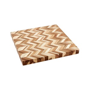 Tabla de Cortar Rectangular de Madera Maciza de Alta Calidad con Diseño de Espiga, Bandeja para Cortar y Servir con Asas Laterales - Product Image 5