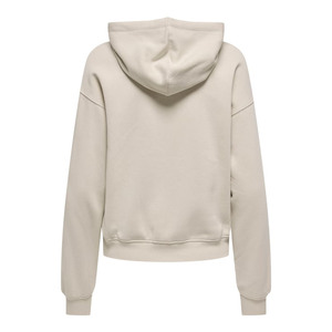 Women Oversized Hooded Fleece Sweatshirt Solid Color Pocket Design Breathable Regular Sleeve Autumn Wear - Product Image 3