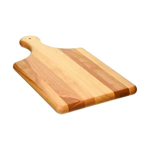 Planche à découper en bois de couleur naturelle en forme de rectangle avec poignée Ustensiles de cuisine Vaisselle Planche à découper de table - Product Image 5