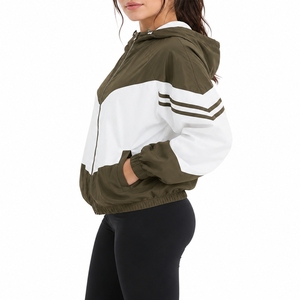 <b>Women</b> Custom Hooded Windbreaker <b>Jacket</b> Casual Full Zipper Streetwear Style <b>Lightweight</b> Comfort Modern Design Windbreaker <b>jacket</b> - Product Image 3