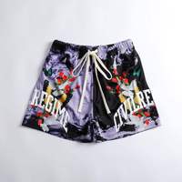 Shorts décontractés personnalisés en velours côtelé et polyester pour hommes, avec poches à motif uni sur le devant, respirants, écologiques, séchage rapide, taille élastique et cordon de serrage