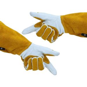 Gants de soudage en cuir avec doublure en Kevlar pour la protection du soudage MIG, résistants aux éclaboussures de métal fondu, type A - Product Image 5