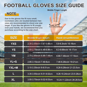 Guantes de Fútbol Americano Transpirables con Palma de Silicona Adhesiva, Logotipo Personalizado, Equipo de Entrenamiento Profesional para Receptores, Fabricante Mayorista - Product Image 6