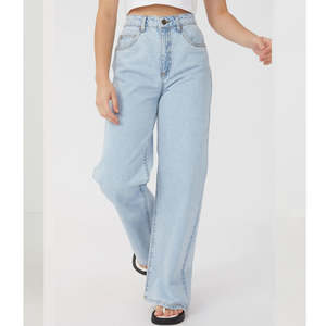 กางเกงยีนส์ทรงหลวมสไตล์แบ็กกี้สำหรับผู้หญิง แบบมีกระเป๋า 6 ช่อง ระบายอากาศได้ดี สตรีทแวร์ ซัมเมอร์ ขาดๆ เซอร์ๆ ไซส์พลัส ขายส่ง - Product Image 5