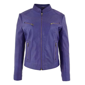 Veste en cuir véritable pour femme, taille adulte, design personnalisé de qualité supérieure, veste en cuir pour femmes - Product Image 3