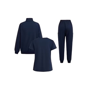 3pcs Unisex Doctor Cotton Satin Long-Sleeve Jacket Summer Solstice Hospital Use Workwear Scrubs Pockets Manufactures Bangladesh - Product Image 2