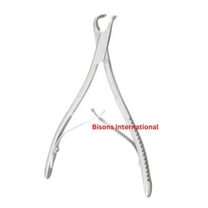 BISONS - Instrumento Quirúrgico Manual de Acero Inoxidable para Cortar Huesos, Micro Rongeur de Friedmann Curvo de 14 cm, Venta al por Mayor - Product Image 1