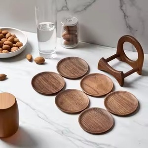 Modern Eco-Friendly Durable Metal <b>Coaster</b> <b>Set</b> with Natural Finish for Beverage Protection and Home Styling - Product Image 1